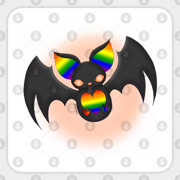 LGBT Pride Batty Sticker by VikkiKrash